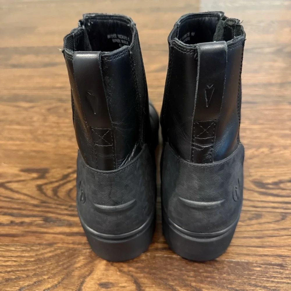 Kerrits Cascadia Waterproof Paddock Boots‎ Sz 10 Black Leather Side Zip